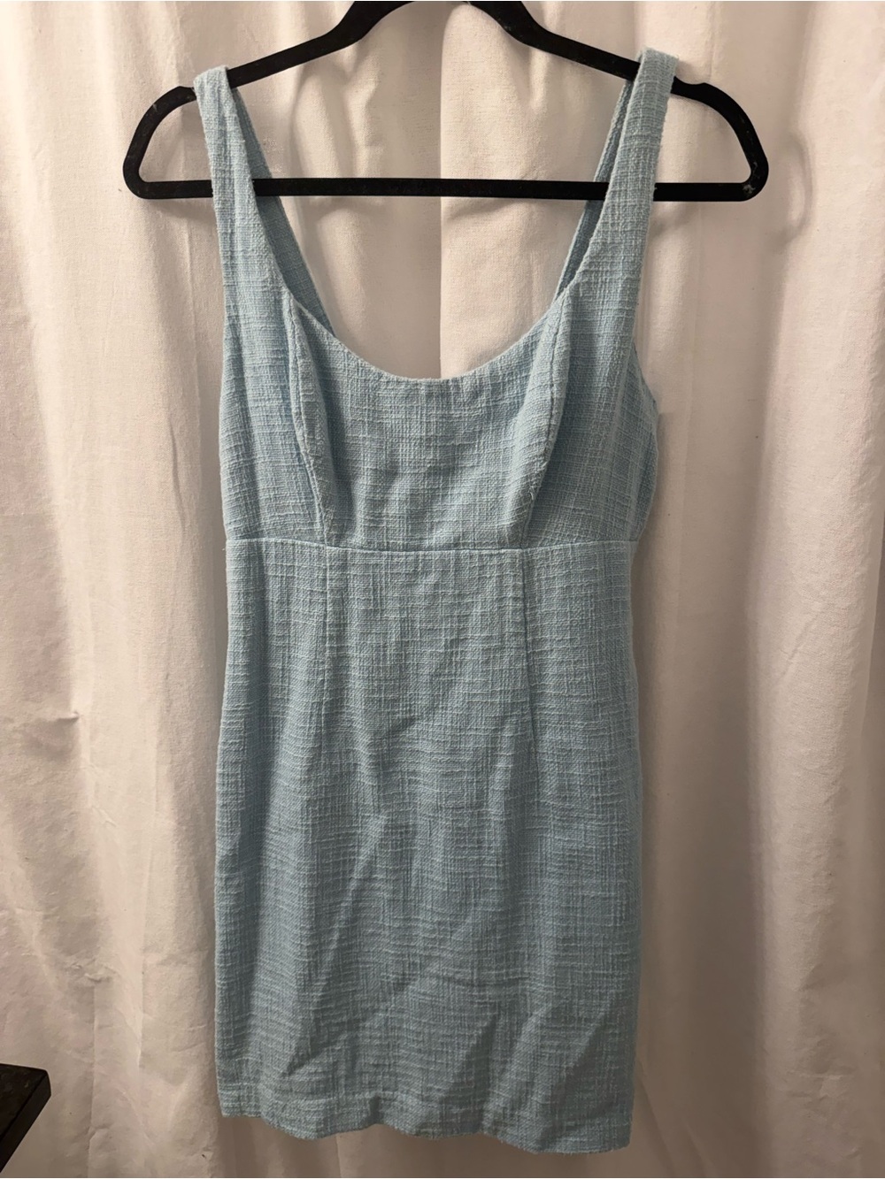 Abercrombie & Fitch Light Blue Textured Dress Top